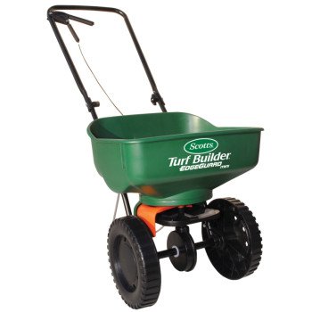 Scotts 76121 Mini Broadcast Spreader, 5000 sq-ft Coverage Area, 60 in W Spread, 23 lb Capacity, Plastic Hopper