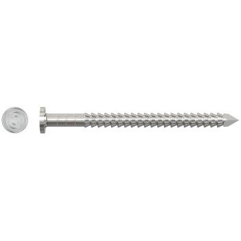 Simpson Strong-Tie T3KR51 Premium Siding Nail, 3d, 1-1/4 in L, Stainless Steel, Full Round Head, Annular Ring Shank