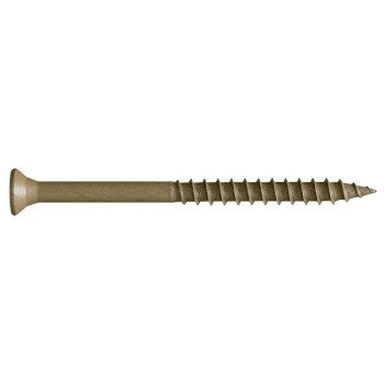 Camo 0356174 Deck Screw, #9 Thread, 3 in L, Bugle Head, Star Drive, Type 17 Slash Point, Carbon Steel, ProTech-Coated, 350/PK