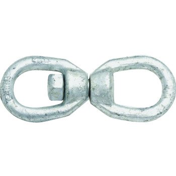 National Hardware 3252BC Series N241-083 Chain Swivel, 5/16 in Trade, 1260 lb Working Load, Steel, Galvanized