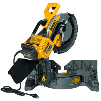 DeWALT FLEXVOLT DHS716AB Cordless Miter Saw, 12 in Dia Blade, 2 x 8 in 45 deg, 2 x 8 in at 90 deg Cutting Capacity