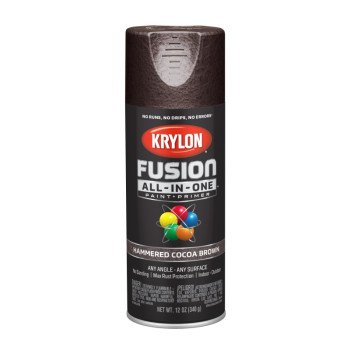 Krylon K02785007 Spray Paint, Hammered, Cocoa Brown, 12 oz, Can