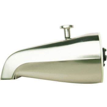 Plumb Pak PP825-31BN Bathtub Spout, 3/4 in Connection, IPS, Brushed Nickel, For: 1/2 in or 3/4 in Pipe