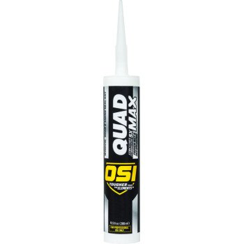 OSI QUAD MAX 1868684 Sealant, White, -14 to 158 deg F, 9.5 oz Cartridge