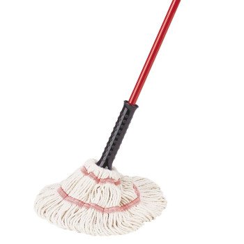 Libman Big Tornado 988 Wet Mop, Quick Change Mop Connection, Yarn Mop Head, Steel Handle