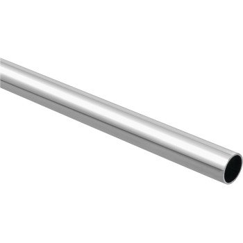 National Hardware BB8603 S822-095 Closet Rod, 1-5/16 in Dia, 6 ft L, Steel, Chrome