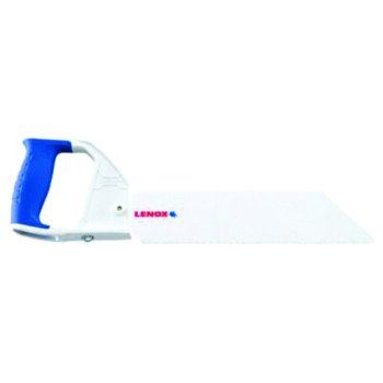 Lenox 20985HSF12 Hand Saw, 12 in L Blade, Rigid Carbon Blade, 10 TPI, Ergonomic Handle, ABS/PVC Handle