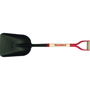 Razor-Back 50139 Scoop Shovel, 11-1/8 in W Blade, 15 in L Blade, Steel Blade, North American Hardwood Handle, 41 in OAL