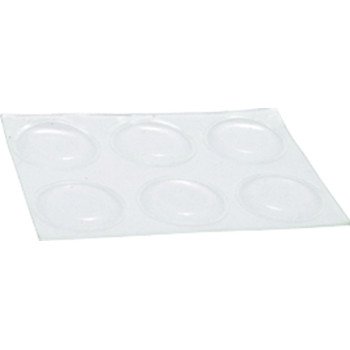 Shepherd Hardware 9965 Surface Guard Bumper Pad, 3/4 in, Round, Vinyl, Clear