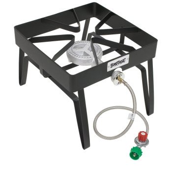 Bayou Classic SQ14 Square Burner, 1-Burner, Propane, Steel