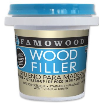 Famowood 40042144 Wood Filler, Paste, White, 0.25 pt