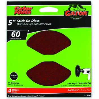 5IN 60GRIT PSA DISC 4PK