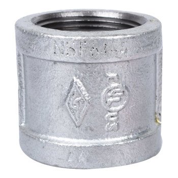 ProSource 21-1 1/4G Pipe Coupling, 1-1/4 in, Threaded, Malleable Steel, SCH 40 Schedule, 300 psi Pressure