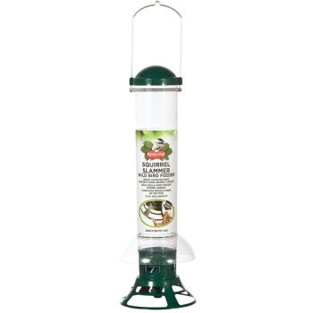 Perky-Pet 5141-2 Wild Bird Feeder, 18-7/64 in H, 3.5 lb, Metal, Clear, Hanging Mounting