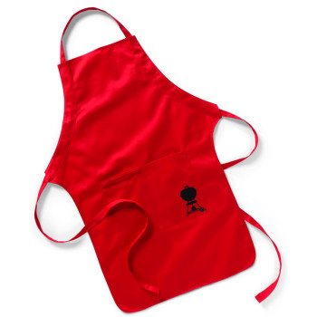 Weber 6534 Apron, One-Size, Cotton, Red