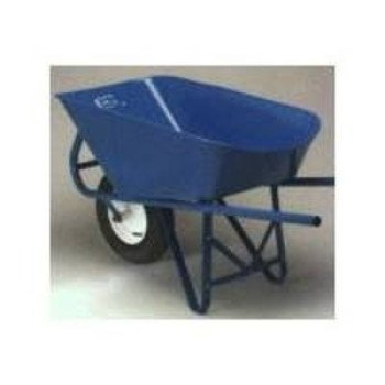 Miller HD6 Wheelbarrow, 6 cu-ft Volume, Steel, 1 -Wheel, 8 in Wheel