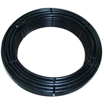 Cresline 18605 Pipe Tubing, 3/4 in, Plastic, Black, 100 ft L, 250 psi Pressure