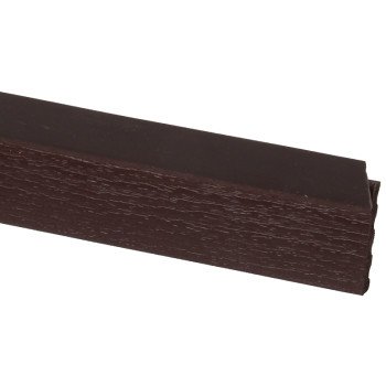 Gossen 236009707 Garage Door Weatherstrip, 2 in W, 7/16 in Thick, 9 ft L, PVC, Brown