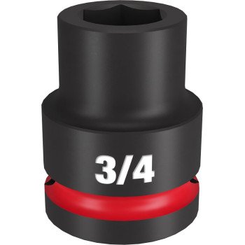 Milwaukee SHOCKWAVE Impact Duty Series 49-66-6303 Shallow Impact Socket, 3/4 in Socket, 3/4 in Drive, Square Drive