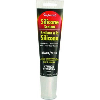 Imperial KK0309 Silicone Sealant, Paste, Black, 2.7 oz Tube