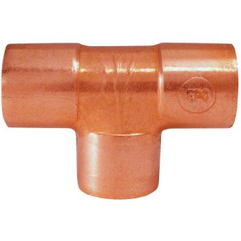 Elkhart Products 111 Series 32910 Pipe Tee, 1-1/2 in, Sweat, Copper