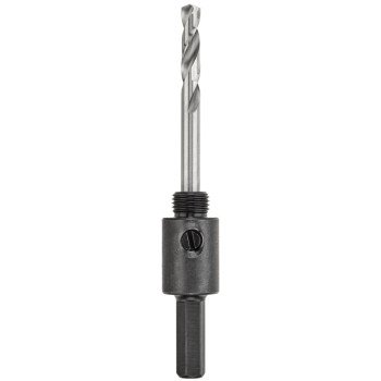 DEWALT DAH9384PBM Hole Saw Arbor, 1/2-20 Thread, 3/8 in Shank, Hex Shank