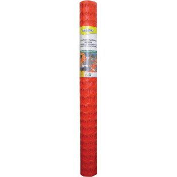 Tenax Guardian Series 82099904 Visual Barrier, 50 ft L, 1-3/4 x 1-3/4 in Mesh, Oval Mesh, HDPE, Orange