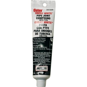 Oatey Great White 31229 Pipe Joint Compound, 1 oz Tube, Liquid, Paste, White