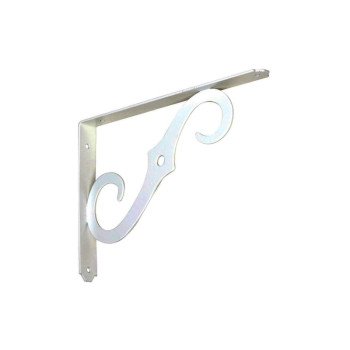 National Hardware 152BC N229-443 Shelf Bracket, 100 lb, 10 in L, 0.94 in H, Steel, Antique White