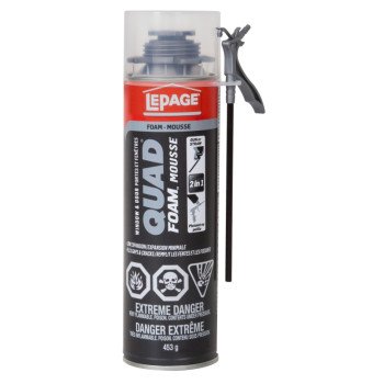 LePage Quad 1880791 Foam Sealant, 453 g