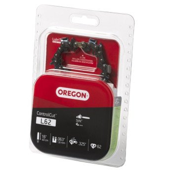 Oregon ControlCut L62 Chainsaw Chain, 22BPX Chain, 16 in L Bar, 0.325 in TPI/Pitch, 62-Link