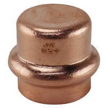 Apollo XPRCAP34 Tube Cap, 3/4 in, Press Fit, Copper, 300 psi Pressure