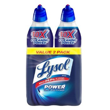 Lysol 1920079174 Toilet Bowl Cleaner, 24 fl-oz Angle Neck Bottle, Liquid, Wintergreen, Dark Blue