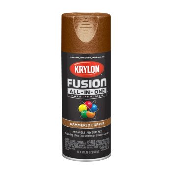 Krylon K02786007 Spray Paint, Hammered, Copper, 12 oz, Can