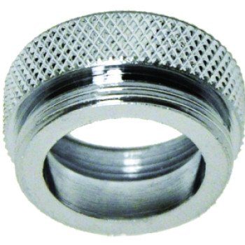 Danco 10519 Aerator Adapter, 3/4-27 x 55/64-27 in, Female x Male, Brass, Chrome Plated