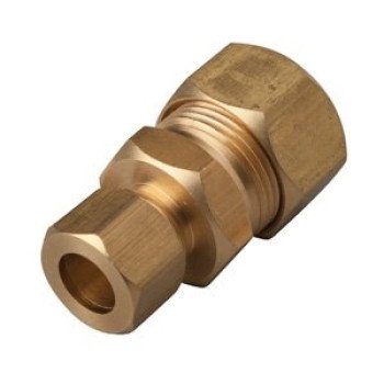 Moen M-Line Series M0582 Reducing Pipe Union, 3/8 x 5/8 in, Brass