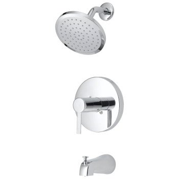 Boston Harbor F1A1F507CP Tub/Shower, Fixed Mount Showerhead, 1.75 gpm Showerhead, 1 Spray Settings, 1-Handle