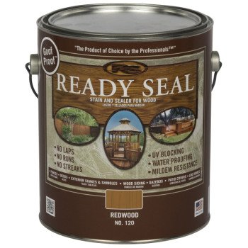 Ready Seal 120 Stain and Sealer, Redwood, 1 gal, Can