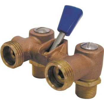 Mueller 102-207 Washing Machine Shut-Off Valve, Heavy-Duty, Brass