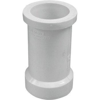 Canplas 193464 Pipe Adapter, 4 x 3 in, Spigot x Hub, PVC, White