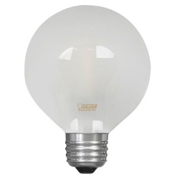 Feit Electric BPG2525W/927CA/FIL LED Bulb, Globe, G25 Lamp, 25 W Equivalent, E26 Lamp Base, Dimmable, Soft White Light