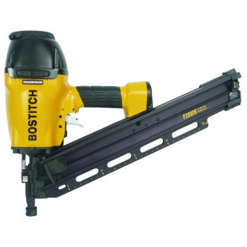 Bostitch F28WW Framing Nailer, 100 Magazine, 28 deg Collation, Wire Weld Collation, 0.075 cfm/Shot Air