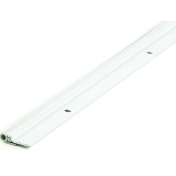 M-D 69938 Jamb Weatherstrip Kit, 7/8 in W, 1/4 in Thick, Aluminum/Vinyl, White