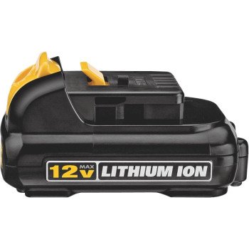 DeWALT DCB127/DCB120 Compact Battery Pack, 12 V Battery, 1.5 Ah, 40 min Charging