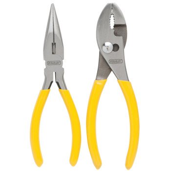 STANLEY 84-212 Plier Set, 2-Piece, Steel, Specifications: Ergonomic Handle