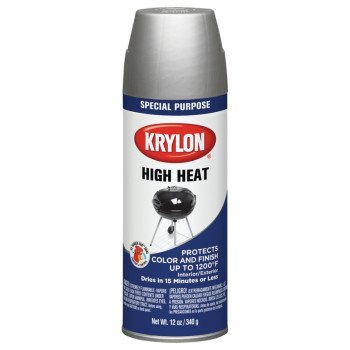 Krylon K01407777 Metallic Spray Paint, Metallic, Aluminum, 12 oz, Can