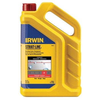 Irwin 65102 Marking Chalk Refill, Red, Permanent