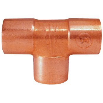 Elkhart Products 111 Series 32970 Pipe Tee, 2 in, Sweat, Copper