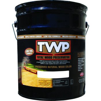 TWP 1500 Series TWP-1504-5 Stain and Wood Preservative, Black/Walnut, Liquid, 5 gal