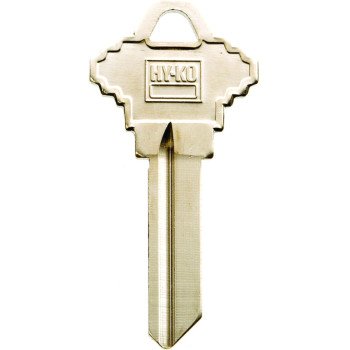 Hy-Ko 11010SC4 Key Blank, Brass, Nickel, For: Schlage Cabinet, House Locks and Padlocks